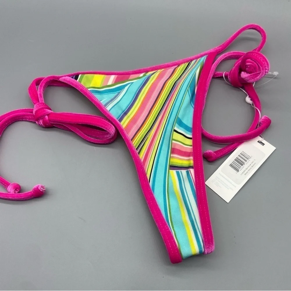 NEW! Frankie’s Bikini’s rainbow swirl hazel bikini bottom nwt 1729